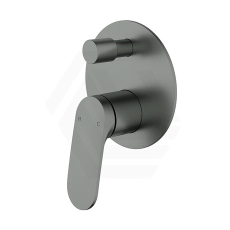 IKON Sulu II Brass Wall Diverter Mixer with Large Round Plate Variant Colour Available