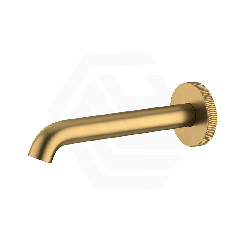 G#3(Gold) Ikon Linie 180/220Mm Round Brushed Gold Brass Spout Wall Spouts