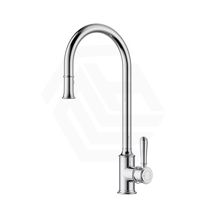 IKON Clasico Pull-out Sink Mixer Tap In Brass/Ceramic Handle Available In Colors