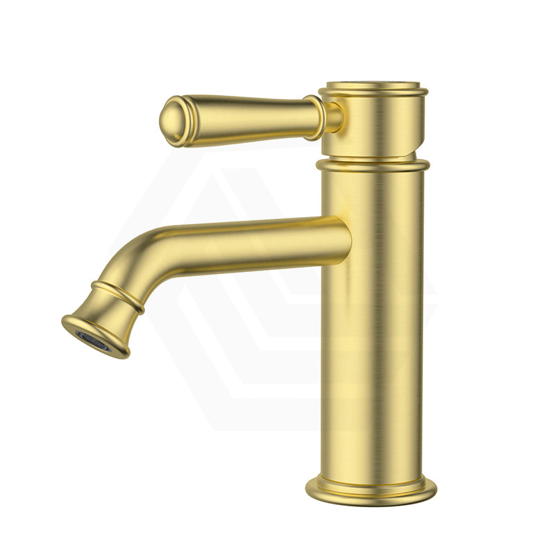IKON Clasico Brass Short Basin Mixer Variant Colour Available/Ceramic Handle