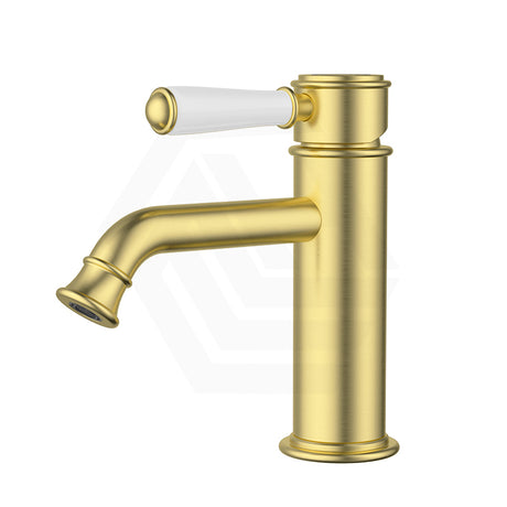 IKON Clasico Brass Short Basin Mixer Variant Colour Available/Ceramic Handle
