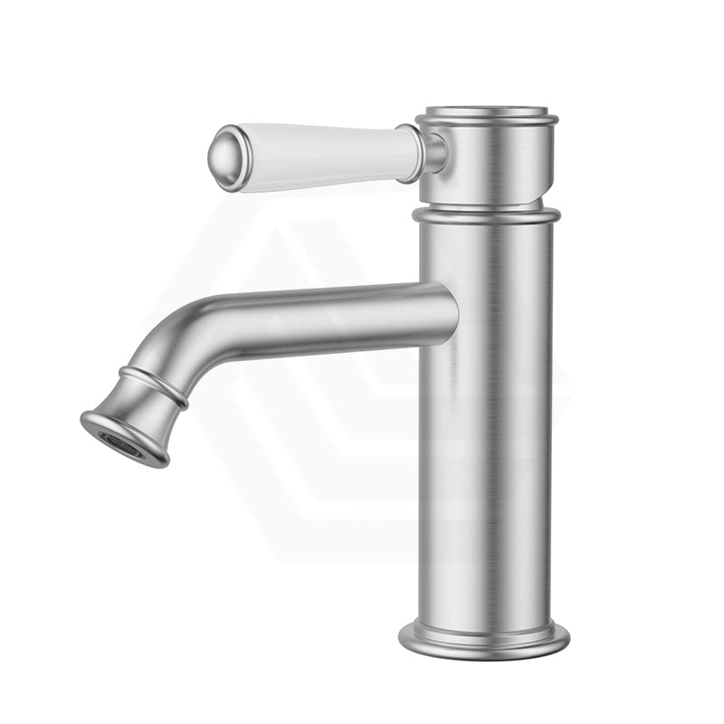 IKON Clasico Brass Short Basin Mixer Variant Colour Available/Ceramic Handle