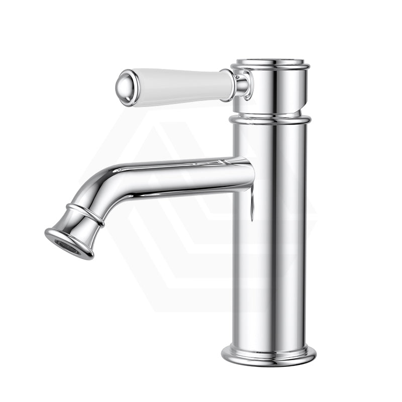 IKON Clasico Brass Short Basin Mixer Variant Colour Available/Ceramic Handle