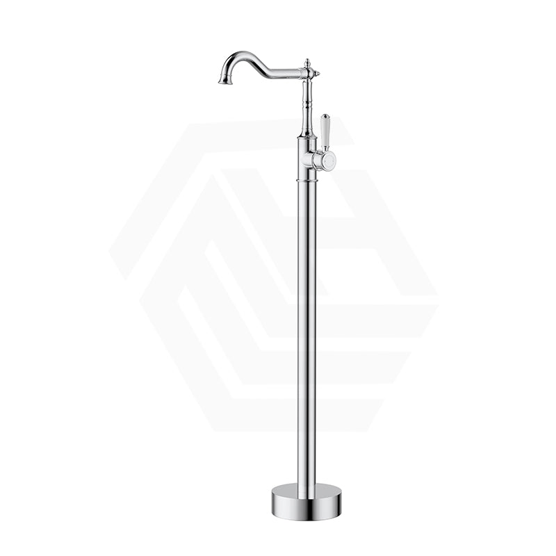 IKON Clasico Floor Mounted Bath Mixer Swivel Spout with Brass/Ceramic Handle Variant Colour Available