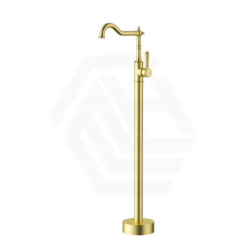IKON Clasico Floor Mounted Bath Mixer Swivel Spout with Brass/Ceramic Handle Variant Colour Available