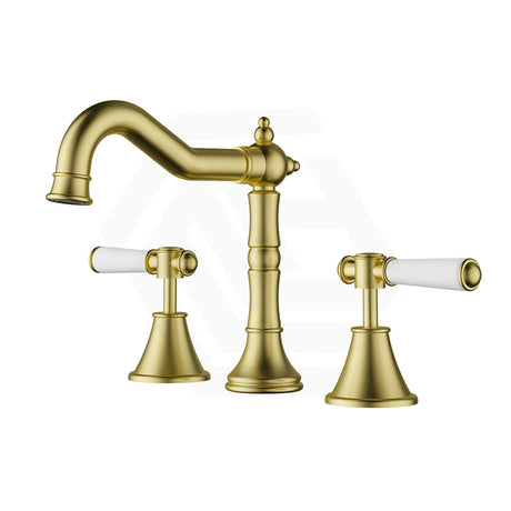 IKON Clasico Brass Basin Tap Set with Ceramic Handle Variant Colour Available