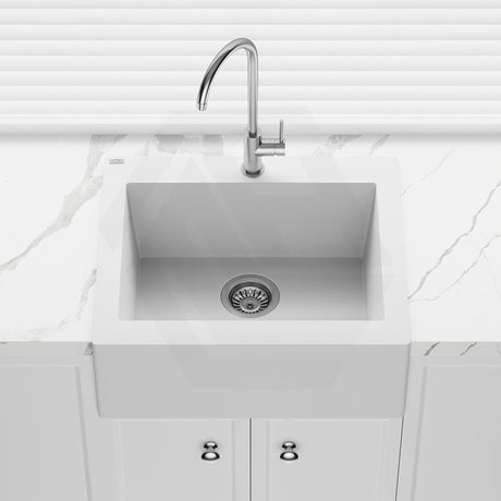580x490x220mm Laveo Komodo Granite Single Bowl Square Stone Kitchen Sink Variant Colour Available
