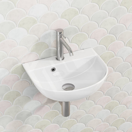 Bathroom Basin Wall Hung Ceramic Gloss White