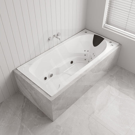 Broadway Elise Spa Bath 1690/1800X850X515Mm Rectangula Drop-In Tub Rectangular Baths