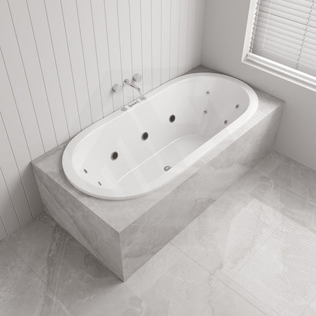 Broadway Florentine Spa Bath 1485/1640/1775Mm Oval Drop-In Tub Baths