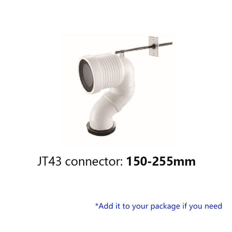 680X360X820Mm Kasey Ceramic Black Box Rim Back To Wall Faced Toilet Suite Back/left And Right Bottom