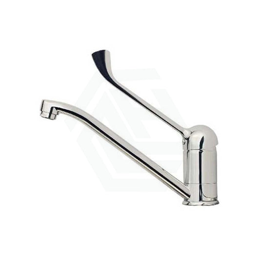 Chrome Kitchen Mixer With Extended Lever For Care And Disabled Special Needs