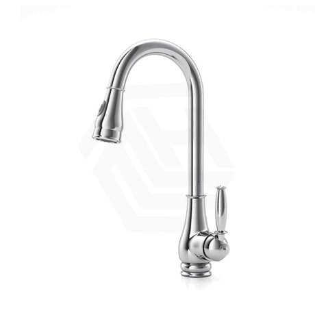 Euro Round Chrome Vintage 360° Swivel Pull Out Kitchen Sink Mixer Tap Solid Brass Mixers