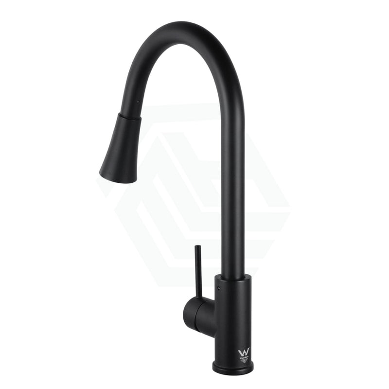 Euro Round Electroplated Black Pull Out Kitchen Sink Mixer Tap 360° Swivel Solid Brass Products