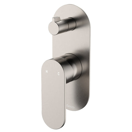 Fienza Empire Slim Vertical Wall Diverter Mixer with Large Oval Plate Variant Colour Available