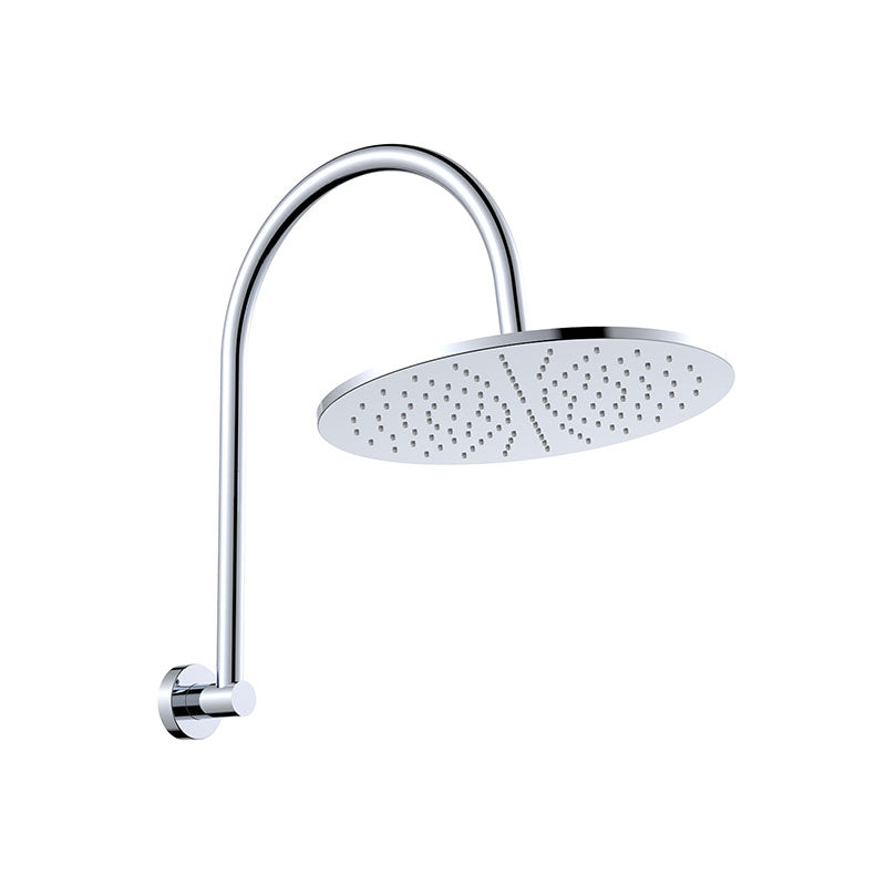 Fienza Empire Slim Curved Stainless Steel Shower Arm Set Variant Colour Available