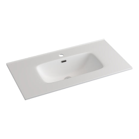 Fienza Joli 900Mm Ceramic Full Depth Basin-Top Gloss White 1 Or 3 Tap Holes Available Hole Vanity