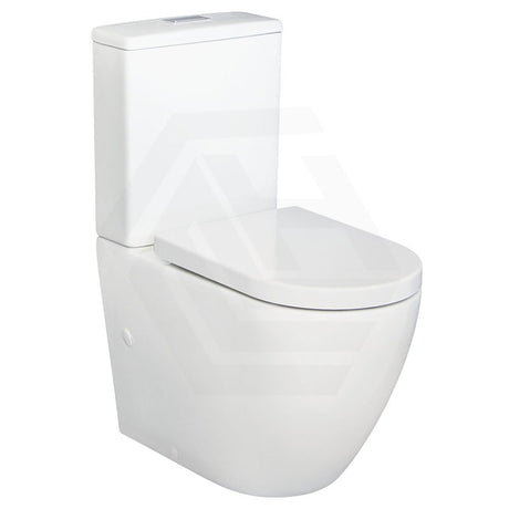 615x385x870mm Fienza Alix Rimless Tornado Back to Wall Toilet Suite Gloss White Available in 3 Seats