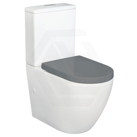 615x385x870mm Fienza Alix Rimless Tornado Back to Wall Toilet Suite Gloss White Available in 3 Seats
