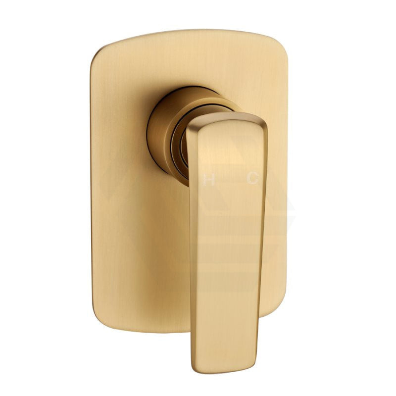 Norico Esperia Brushed Yellow Gold Solid Brass Wall Mounted Mixer For Shower And Bathtub Bathroom