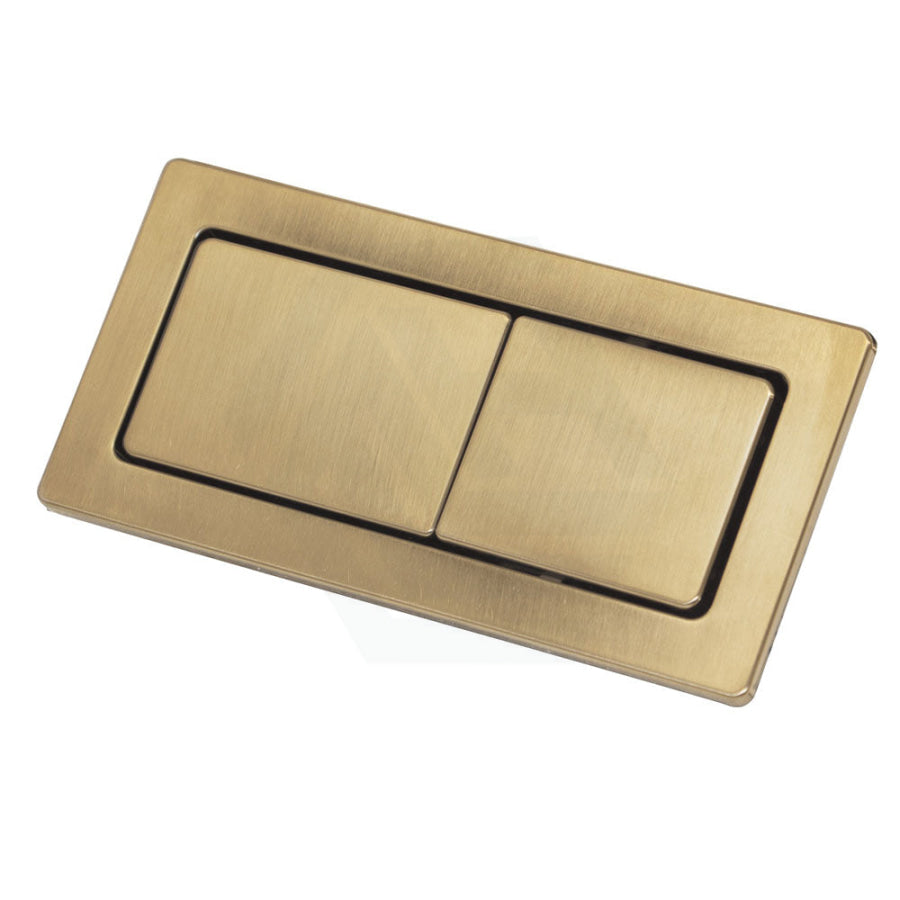 G#2(Gold) Fienza Rectangular Toilet Flush Button Plate for Back To Wall Toilet Suite