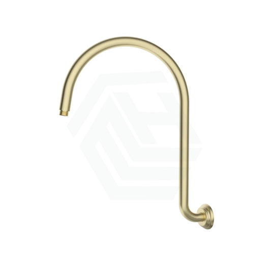 G#9(Gold) Ikon Clasico Round Brushed Gold High-Rise Shower Arm Brass Arms