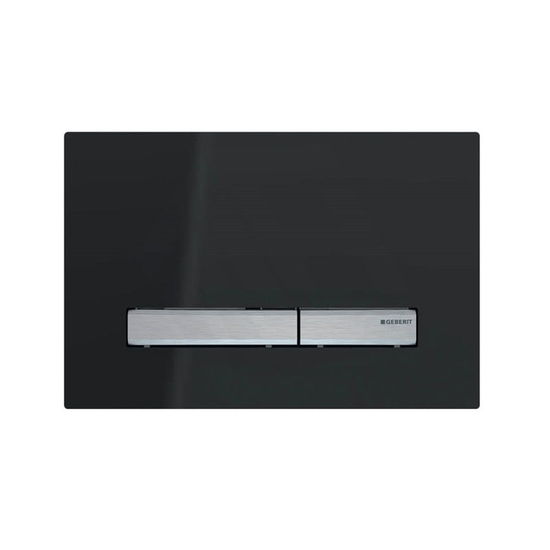 Geberit Sigma50Dw Black Plate Chrome Brushed Metal Button For Concealed Cistern 115.788.Dw.2 Toilets