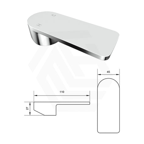 Oval Basin/Bath Wall Mixer with Spout Dress Kit Only Colour & Handles Available