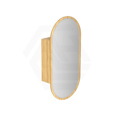 Metro 450x900mm Oval Plywood Wall Hung Shaving Cabinet Variant Colour Available