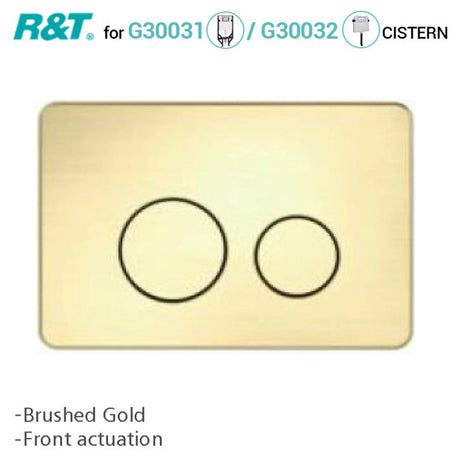 R&T Round Toilet Button for In-wall Concealed Cistern Variant Colours Available