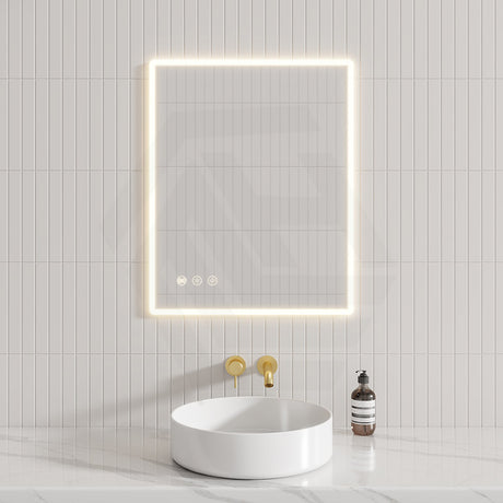 600/750/900/1200Mm Round Angle Frameless Led Wall Mirror Motion Sensor Auto On Light Rim Led Mirrors