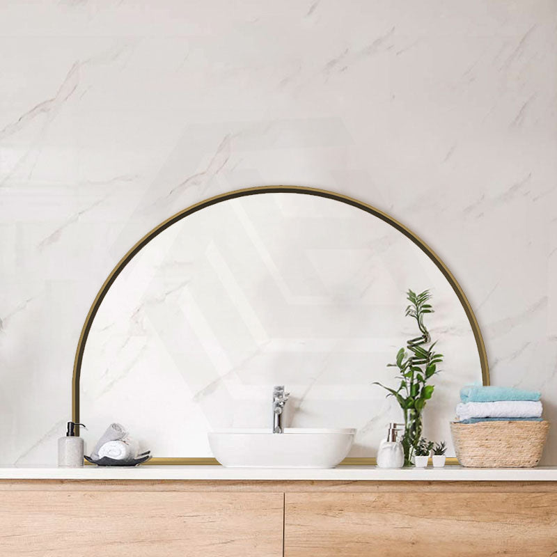 Lukka Arco 1200/1500mm Half-moon Framed Mirror Copper Free Variant Colour Available