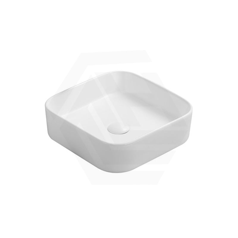 Lukka Kliff 370x370x110mm Square Fine Ceramic Above Counter Basin No Overflow Variant Colour Available