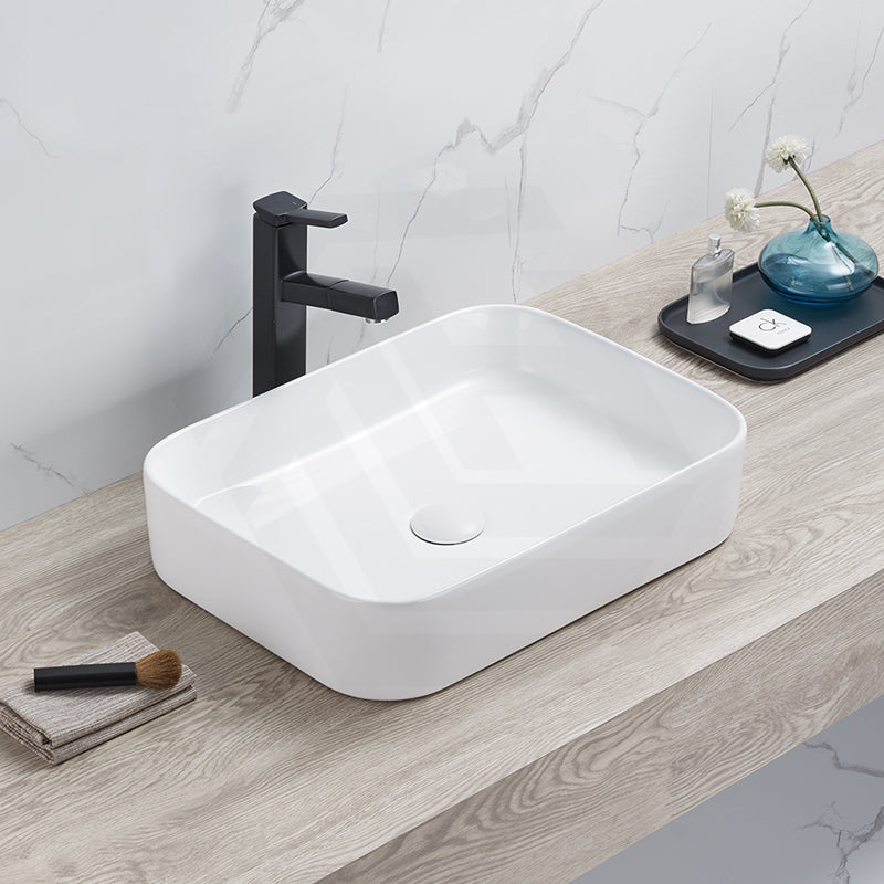 Lukka Kliff 505x370x110mm Fine Ceramic Above Counter Basin No Overflow Variant Colour Available