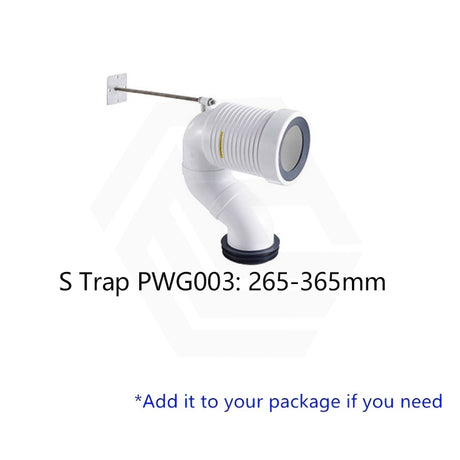 Lukka Hadden 800x360x865mm Rimless Flush Back To Wall Care Toilet Suite with Blue/Grey Toilet Seat & Flush Button