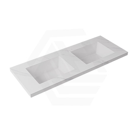 40mm Thick Lukka Carrara White Sintered Stone Seamless Joined with Fine Ceramic Basin