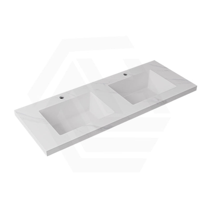 40mm Thick Lukka Carrara White Sintered Stone Seamless Joined with Fine Ceramic Basin