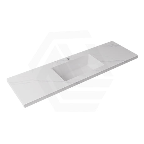 40mm Thick Lukka Carrara White Sintered Stone Seamless Joined with Fine Ceramic Basin