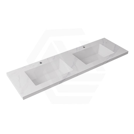 40mm Thick Lukka Carrara White Sintered Stone Seamless Joined with Fine Ceramic Basin