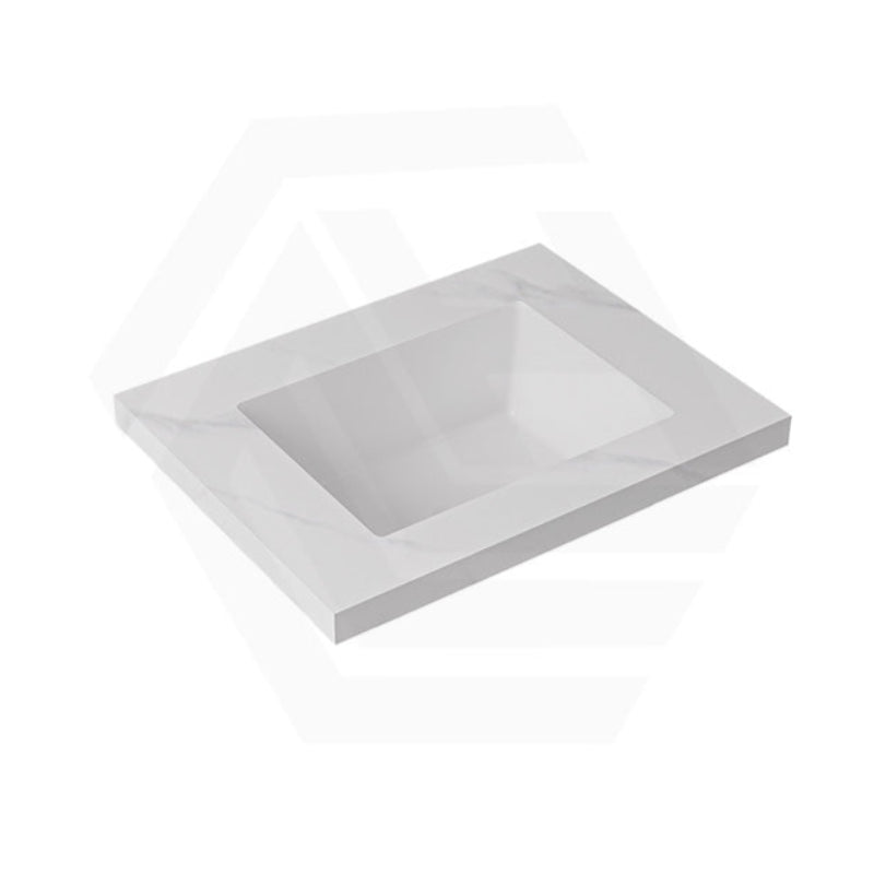 40mm Thick Lukka Carrara White Sintered Stone Seamless Joined with Fine Ceramic Basin