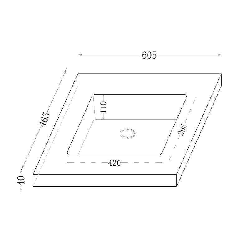 40mm Thick Lukka Carrara White Sintered Stone Seamless Joined with Fine Ceramic Basin