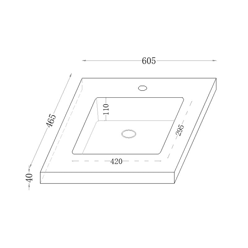 40mm Thick Lukka Carrara White Sintered Stone Seamless Joined with Fine Ceramic Basin