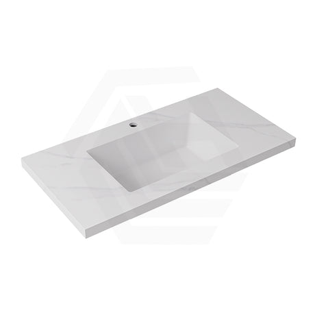 40mm Thick Lukka Carrara White Sintered Stone Seamless Joined with Fine Ceramic Basin