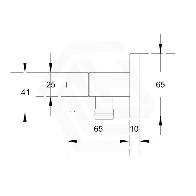 Linkware DAN ELLE Solid Brass 1/4 Turn Ceramic Disk Mini Cistern Cock Variant Colour Available