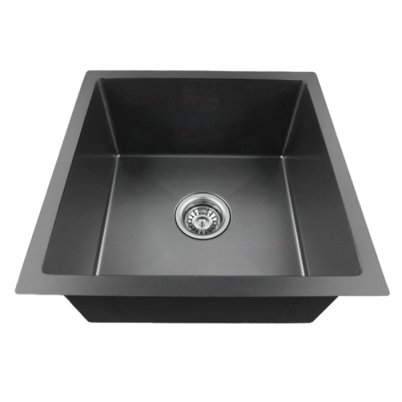 440X440X205mm 1.2mm Dark Grey Stainless Steel Handmade Single Bowl Top/undermount Kitchen/laundry