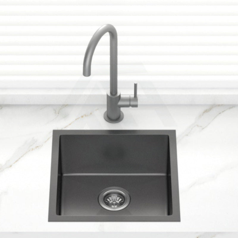 440X440X205mm 1.2mm Dark Grey Stainless Steel Handmade Single Bowl Top/undermount Kitchen/laundry