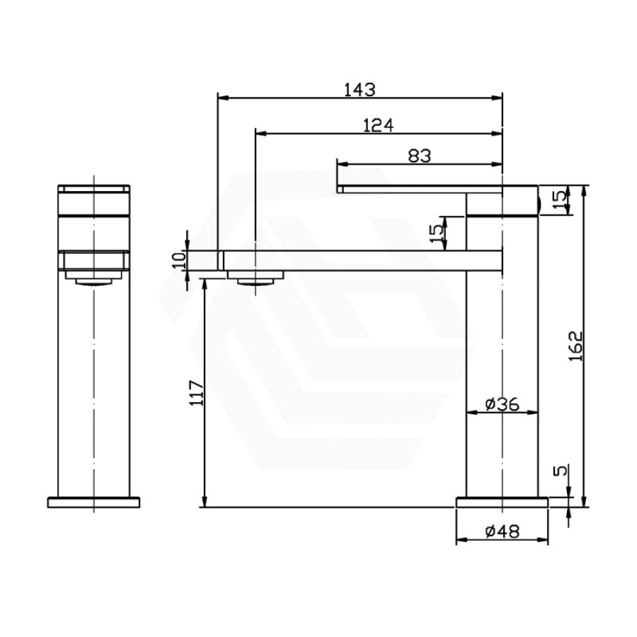 M#3(Gunmetal Grey) Ruki Solid Brass Gunmetal Basin Mixer Tap For Vanity And Sink Grey Short Mixers