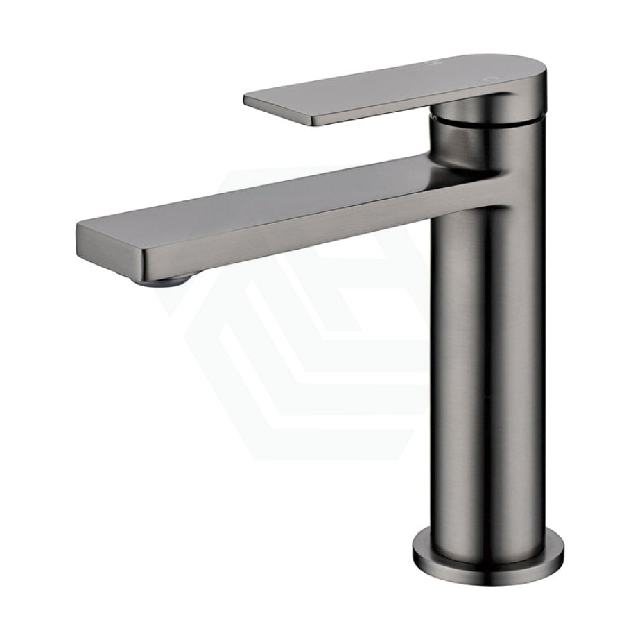 M#3(Gunmetal Grey) Ruki Solid Brass Gunmetal Basin Mixer Tap For Vanity And Sink Grey Short Mixers