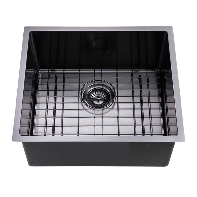 510X450X230Mm Brushed Gunmetal / Black Pvd Kitchen Sink Single Bowl Top/undermount
