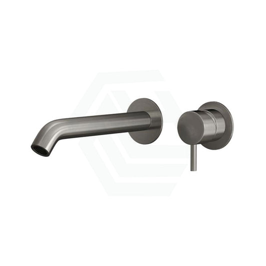 M#2(Gunmetal Grey) Linkware Elle 316 Stainless Steel Basin/Bath Wall Mixer Set Gun Metal Bath/Basin